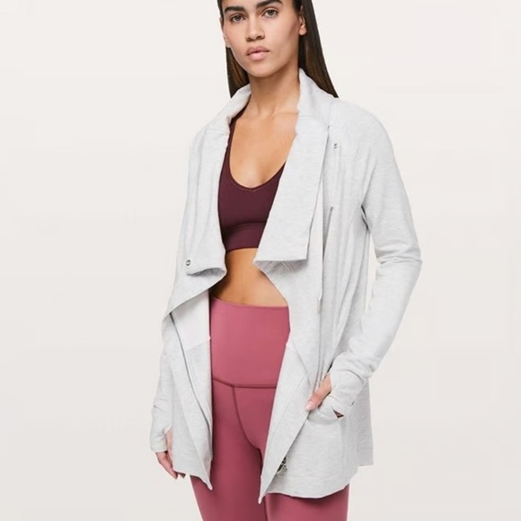 NWOT Lululemon Coast Asymmetrical Easy Wrap Sweater/Jacket - Picture 2 of 8